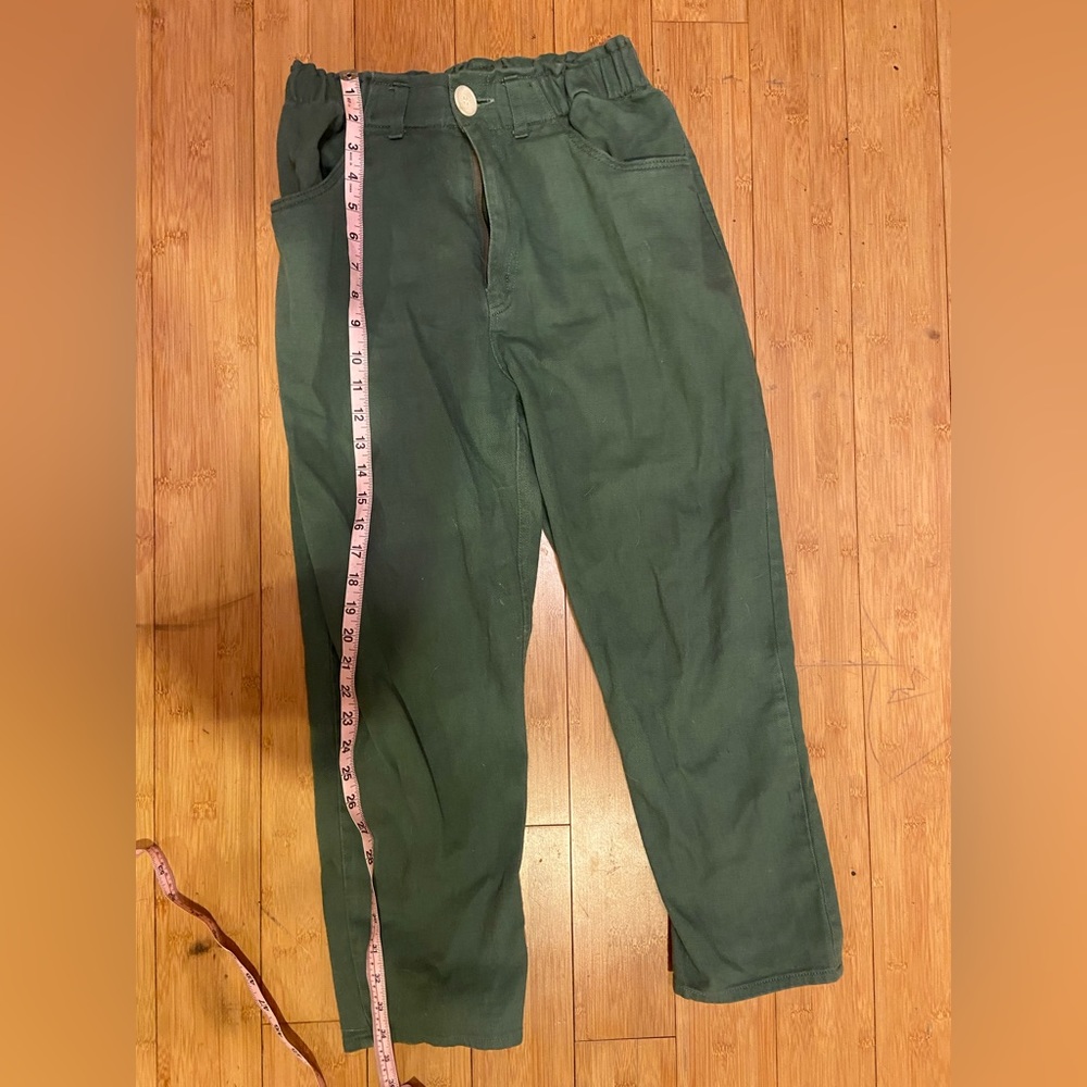 Emerson Fry Johnny Pant like Jesse Kamm but elastic waist! size medium olive
